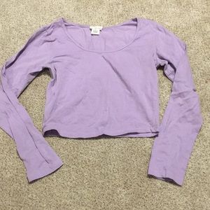 Purple crop top